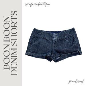 Boon Boon Denim Shorty Shorts